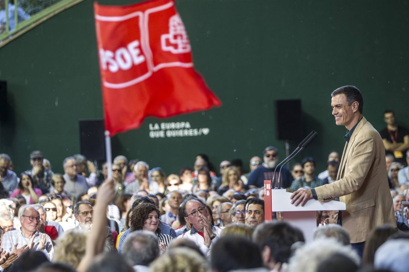 Fotos: Sánchez en su mitin en Logroño para pedir el voto para Andreu y Pablo Hermoso