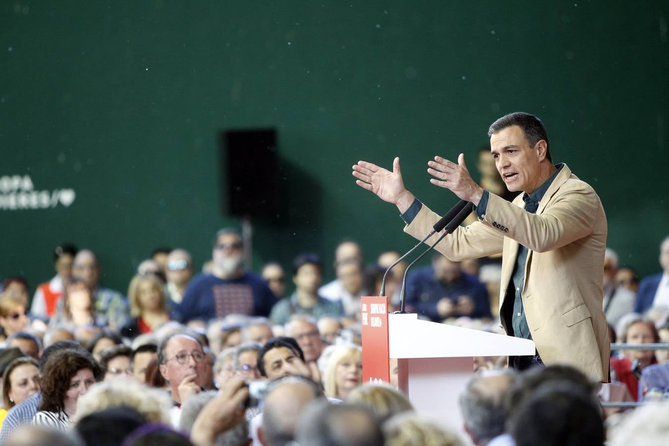 Fotos: Sánchez en su mitin en Logroño para pedir el voto para Andreu y Pablo Hermoso