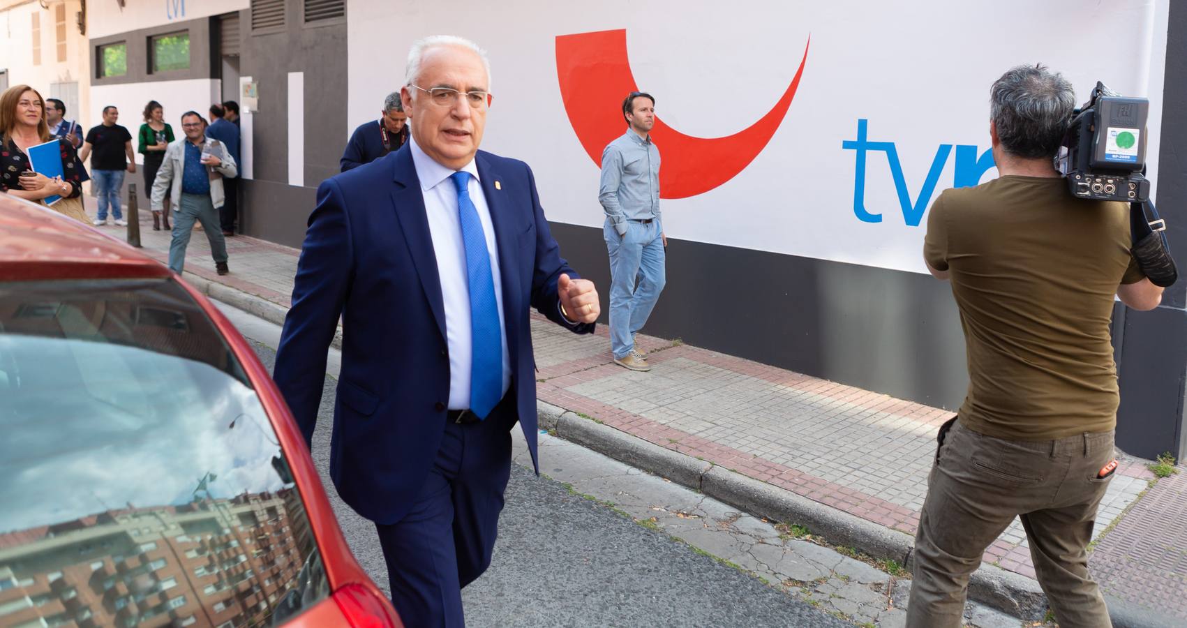 Fotos: La otra cara del debate de TVR de candidatos a la Presidencia del Gobierno riojano