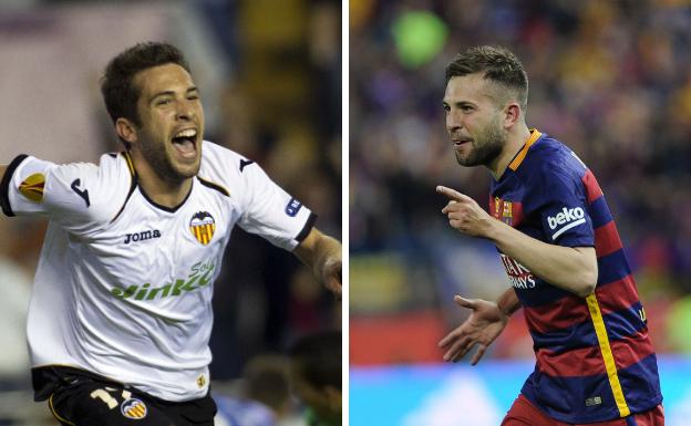 Jordi Alba se medirá a su exequipo en la final de Copa.