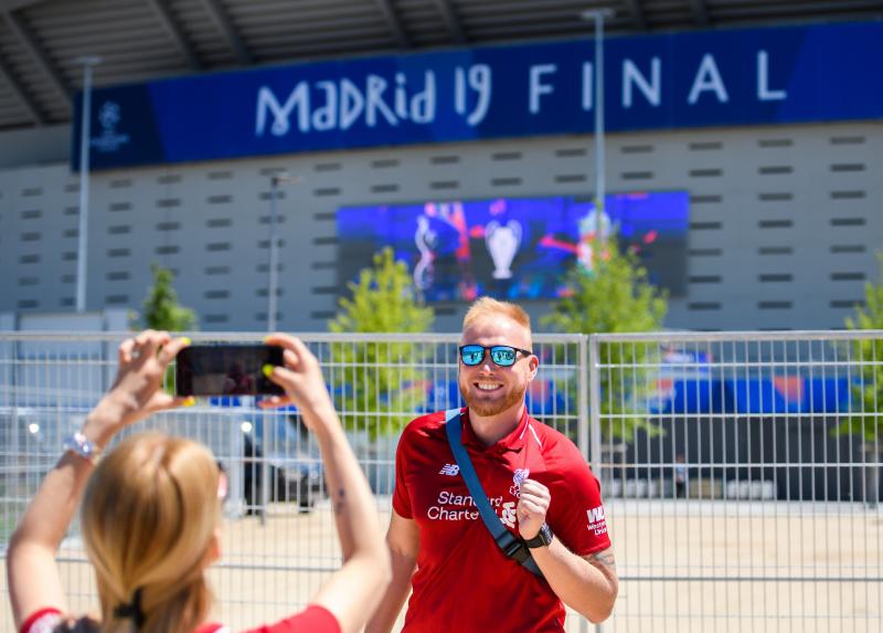 Fotos: Gran ambiente en Madrid en la previa de la final de la Champions