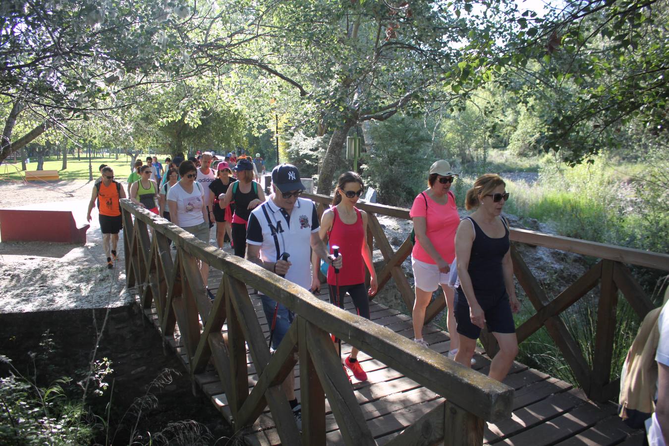 Fotos: Más de 120 personas participan en la XIV Marcha Arnedo-Arnedillo a favor de los proyectos de la AECC