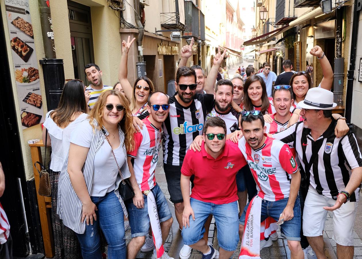 Fotos: El fútbol llena de color las calles logroñesas