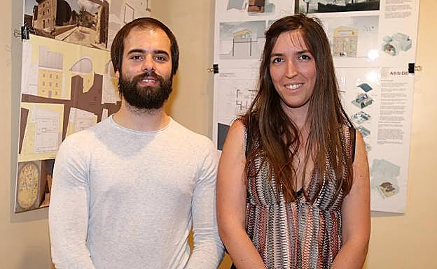 Imagen principal - Arriba, Jorge Sánchez y Harriet Camacho. Abajo a la izquierda, Iván Sagredo, Cristina Ruiz-Olalla y Aitor Mora.. Abajo a la derecha, María Jesús Alonso y Gloria Barcina.