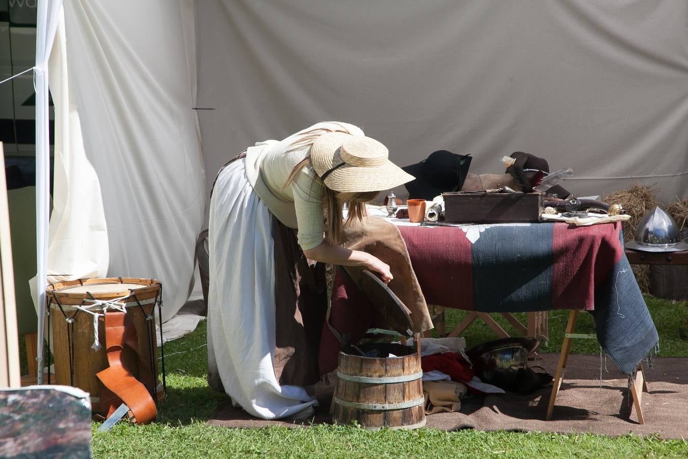 Fotos: Recreación del campamento francés en el parque del Ebro