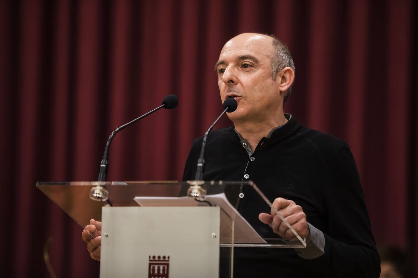 Acto de entrega de la Insignias de San Bernabe, en esta ocasión, al periodista Fernando Lazaro; la presidenta del CERMI, Manoli Muro; el medico Joaquin Yanguela; y la voluntaria Maria Jesus Romero