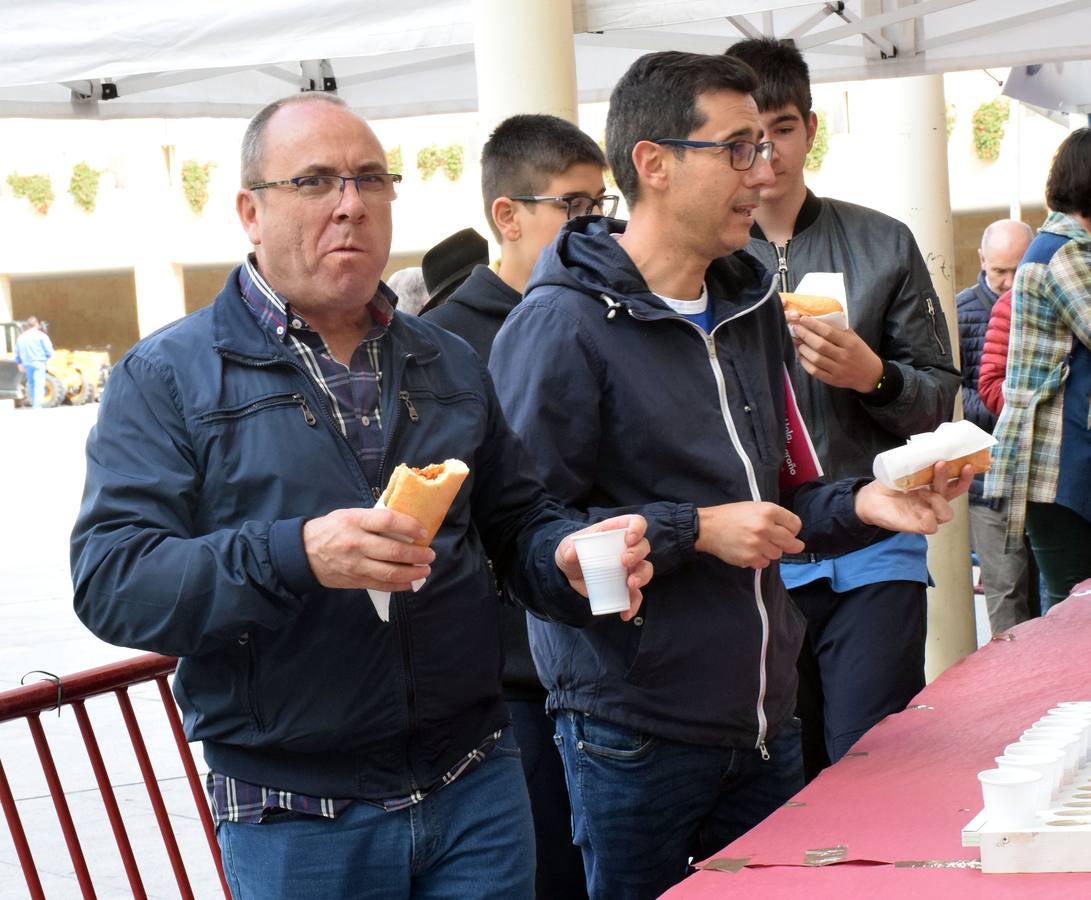 Fotos: Degustación de zapatilla de jamón, de la Asociación de vecinos del Centro Histórico, y de Pincho Moruno, de Peña Áster, y de chorizo, de