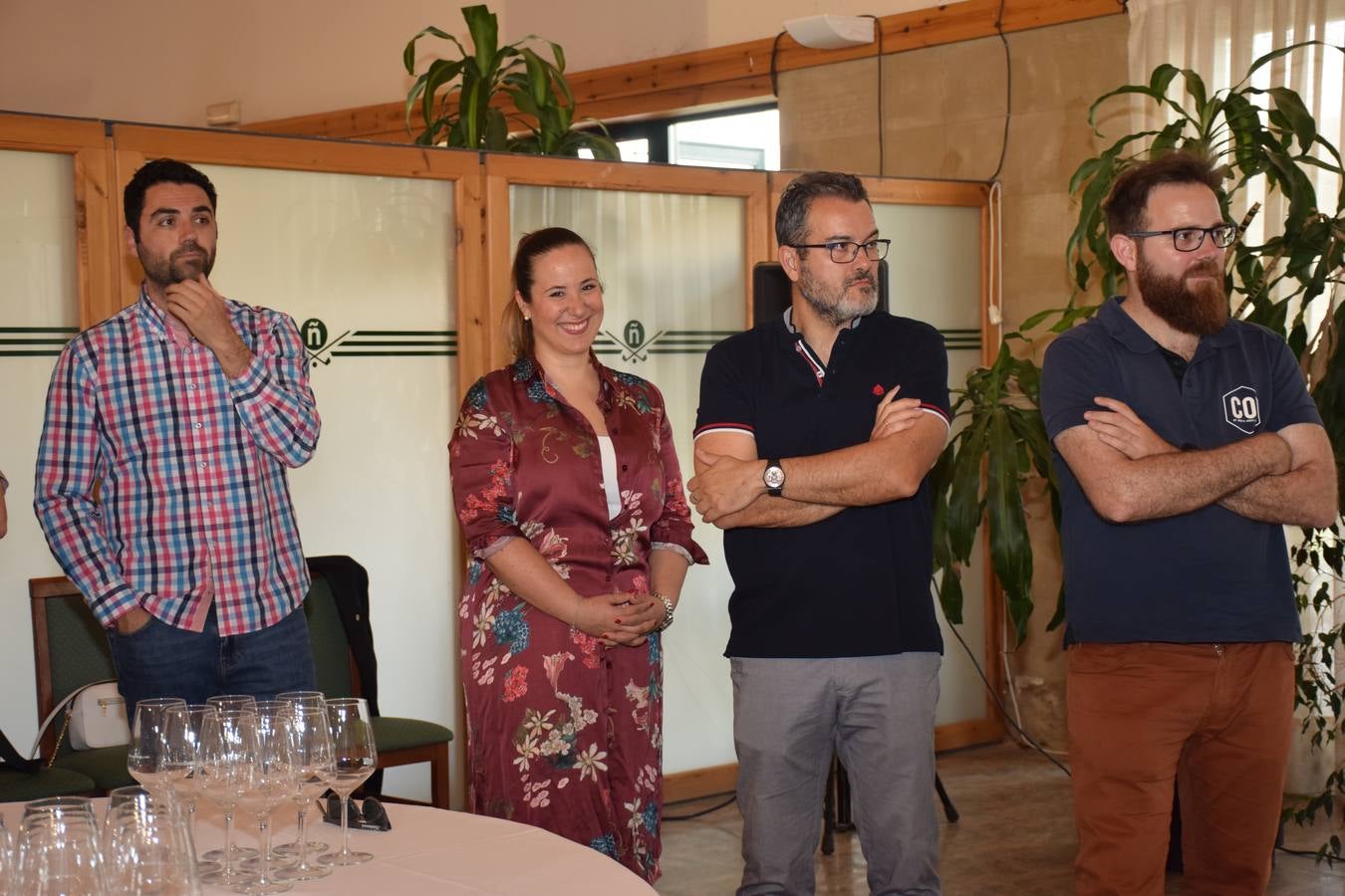 Los jugadores disfrutaron de dos vinos de Bodegas Monte Real.