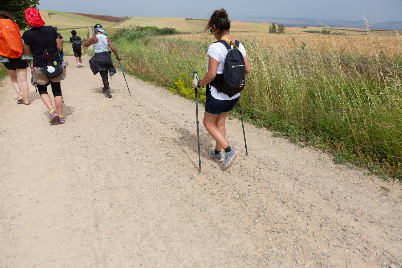 Fotos: Al sofocante calor del Camino