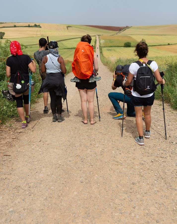 Fotos: Al sofocante calor del Camino