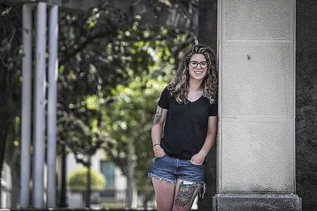 Ana Sáenz de Pipaón, ayer en Logroño. :: justo rodríguez