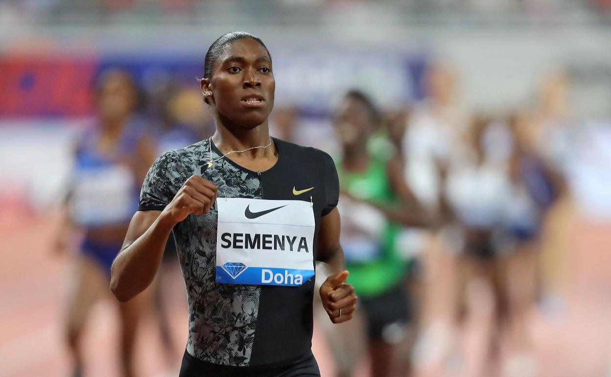 Caster Semenya, durante una competición. 