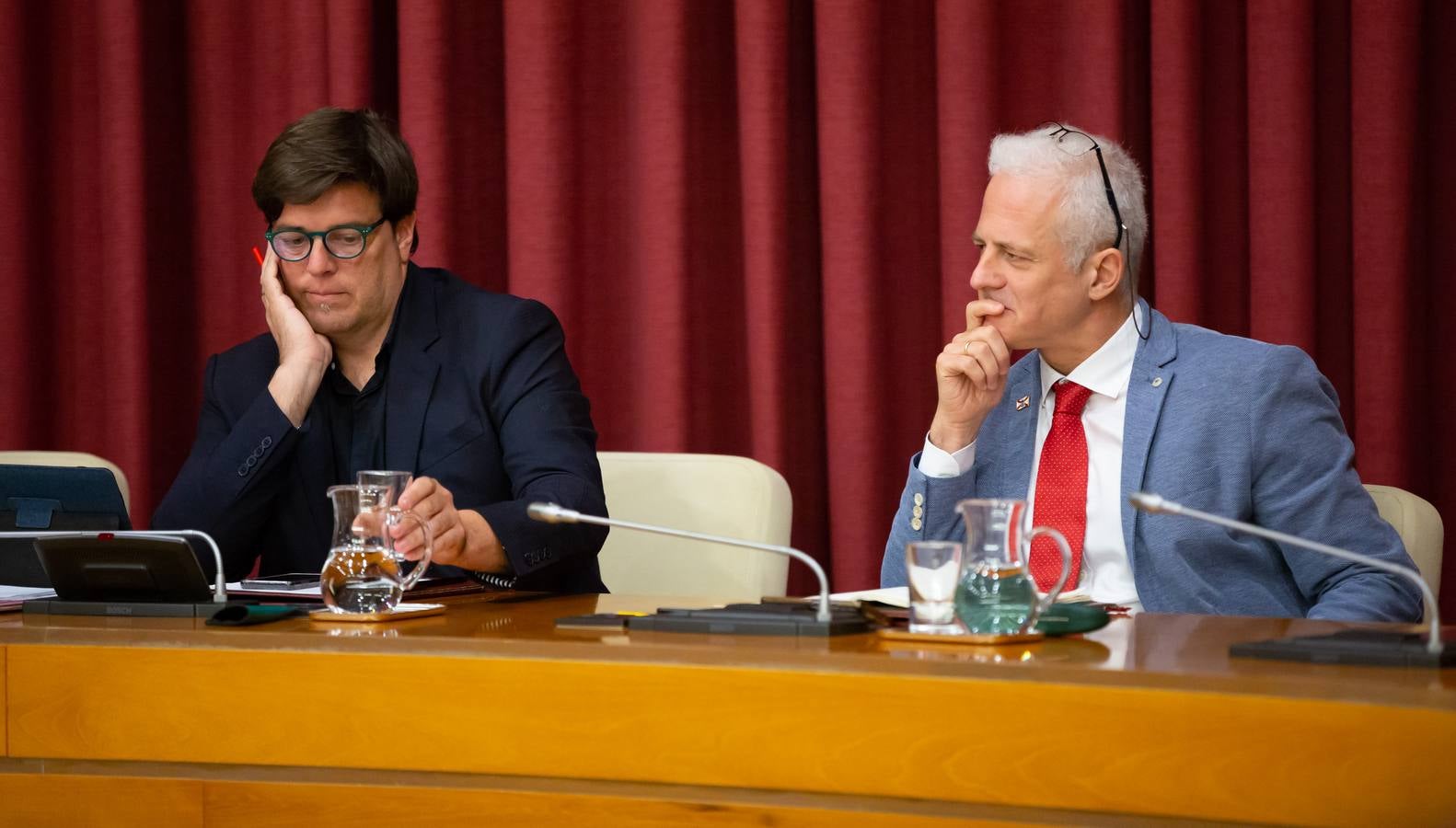 Fotos: Los gestos, los saludos las conversaciones en el Pleno del Ayuntamiento de Logroño