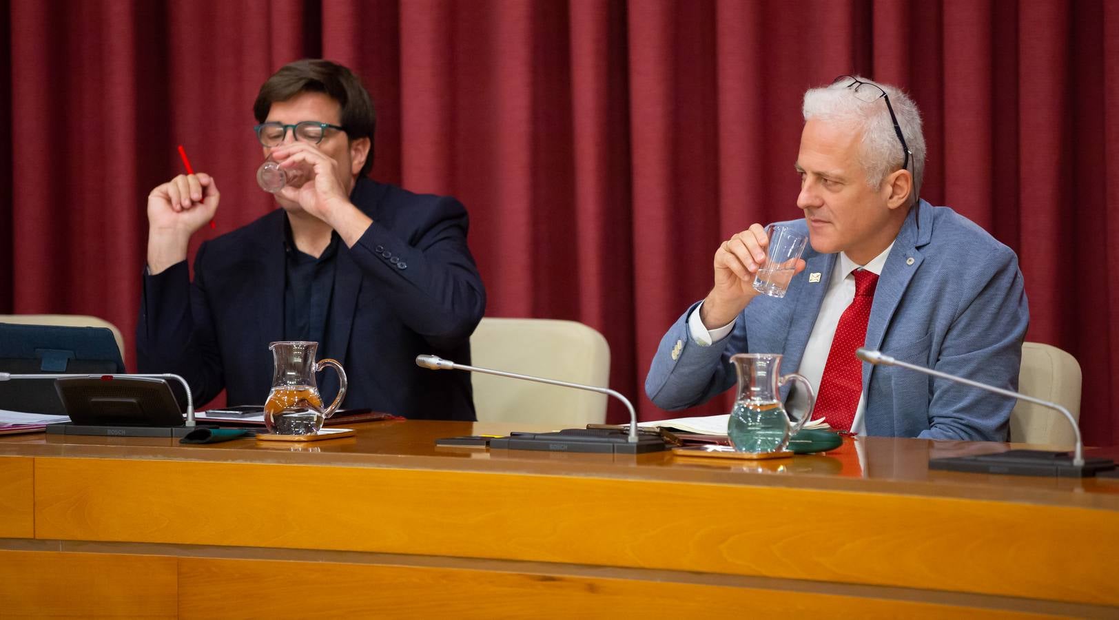 Fotos: Los gestos, los saludos las conversaciones en el Pleno del Ayuntamiento de Logroño