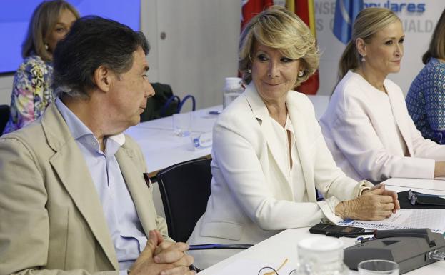 Esperanza Aguirre, Ignacio González y Cristina Cifuentes.