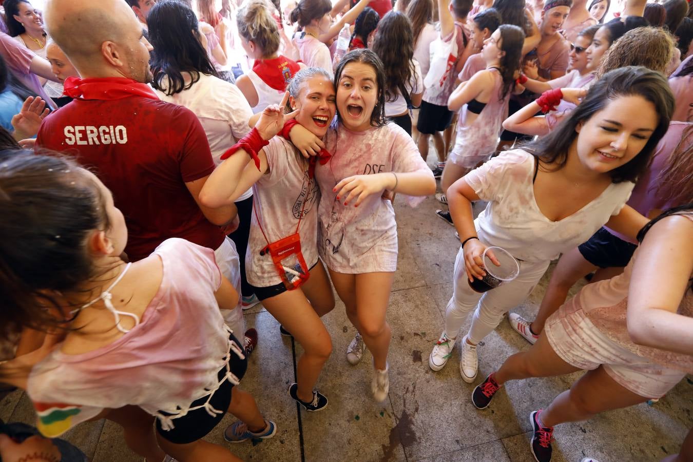 Disparo del cohete en Alfaro.