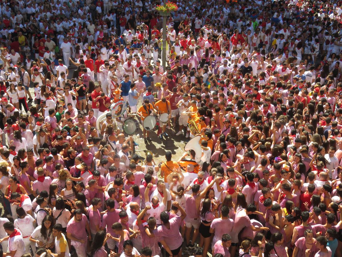 Disparo del cohete en Alfaro.