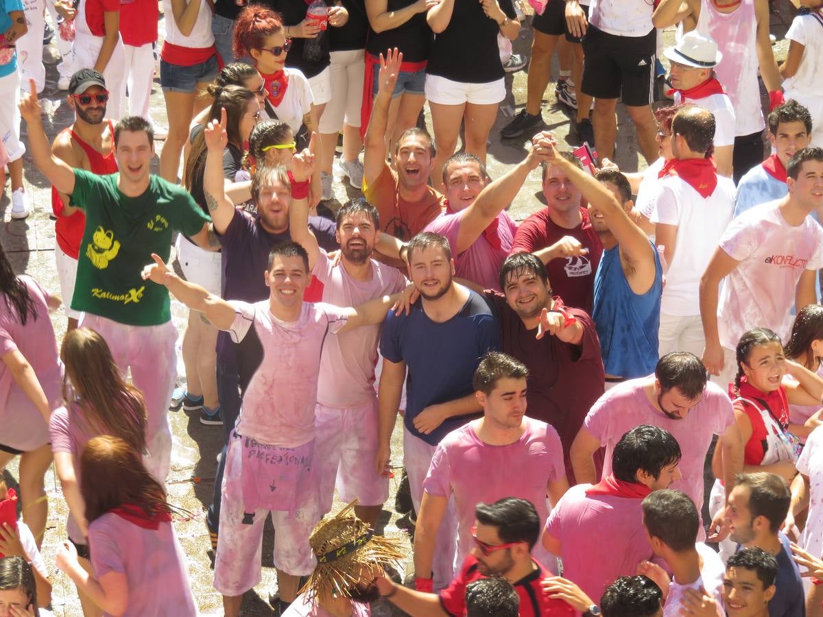 Disparo del cohete en Alfaro.