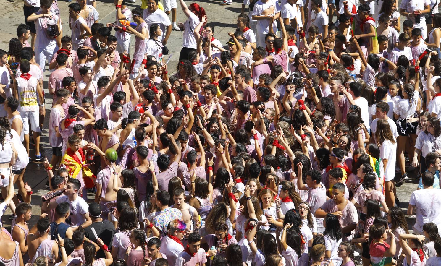 Disparo del cohete en Alfaro.