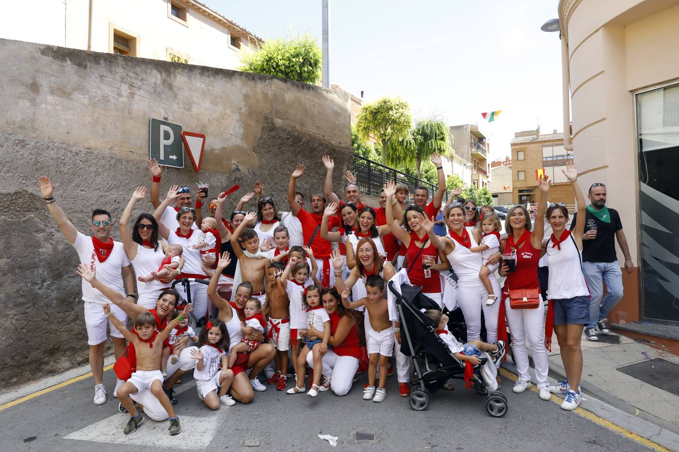 Disparo del cohete en Alfaro.