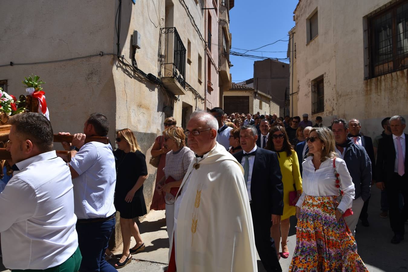 Fotos: Procesión en el día grande de las fiestas de San Roque en Tudelilla