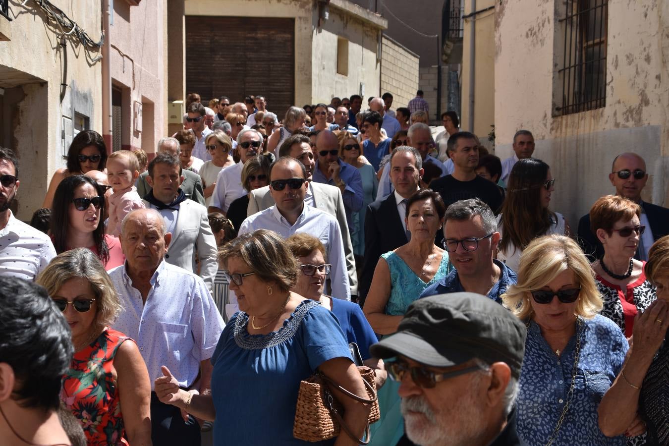 Fotos: Procesión en el día grande de las fiestas de San Roque en Tudelilla