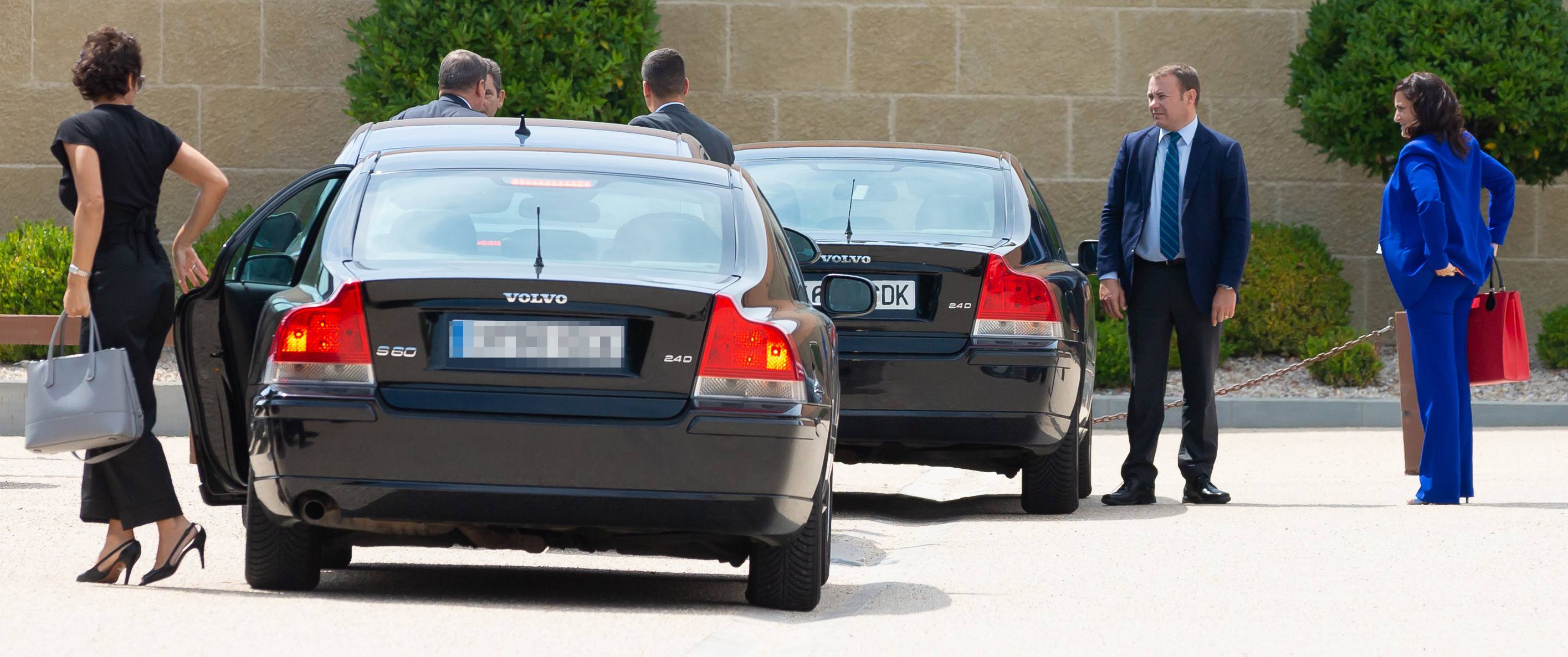 Andreu, en su llegada a la comida.
