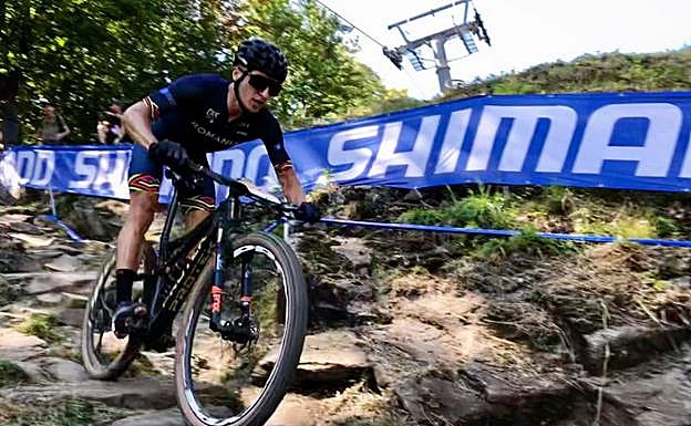 Dascalu, durante un momento de la carrera