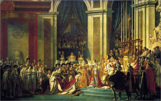 'Coronación de Napoleón como emperador', obra de Jacques-Louis David (Museo del Louvre)