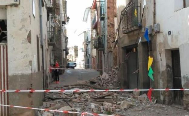 Imagen del lugar donde se ha derrumbado el edificio