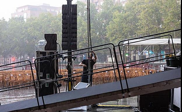 Galería. La tormenta que quería ser protagonista en las fiestas
