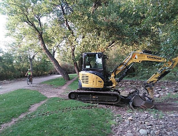 Las imágenes de la intervención en el parque.
