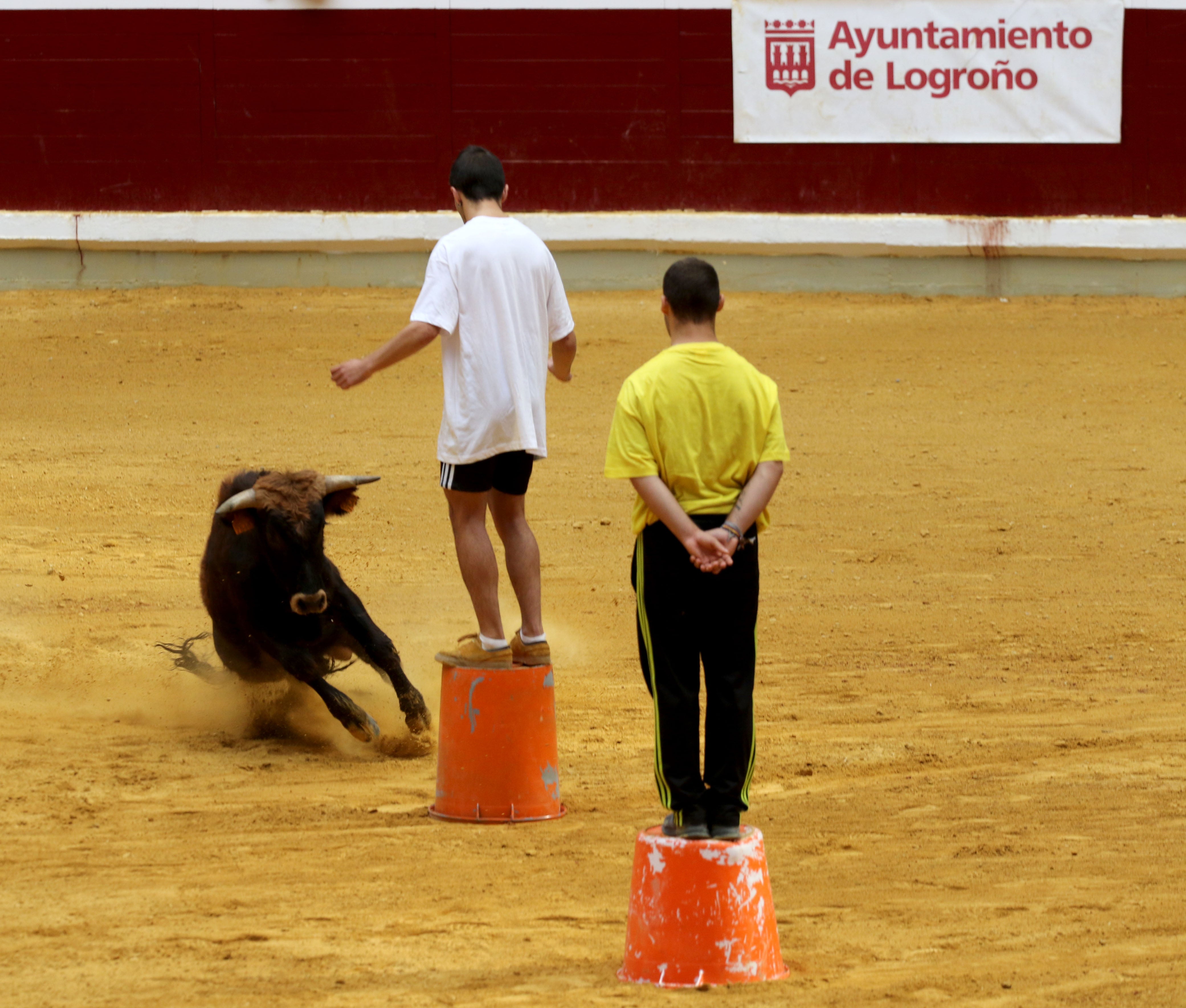 Fotos: Volteretas y un susto en las vaquillas