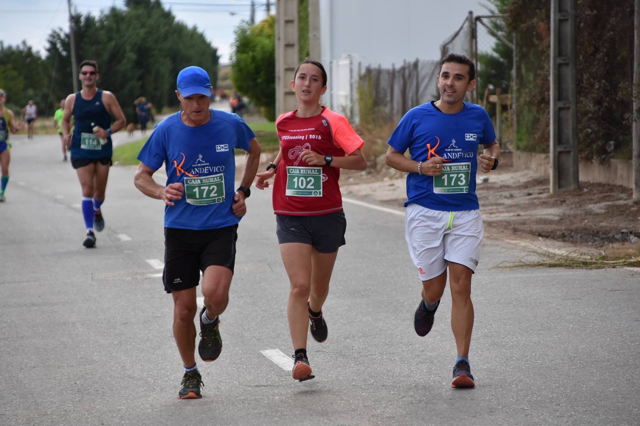 Los corredores completaron el recorrido entre Alfaro y Rincón de Soto. 