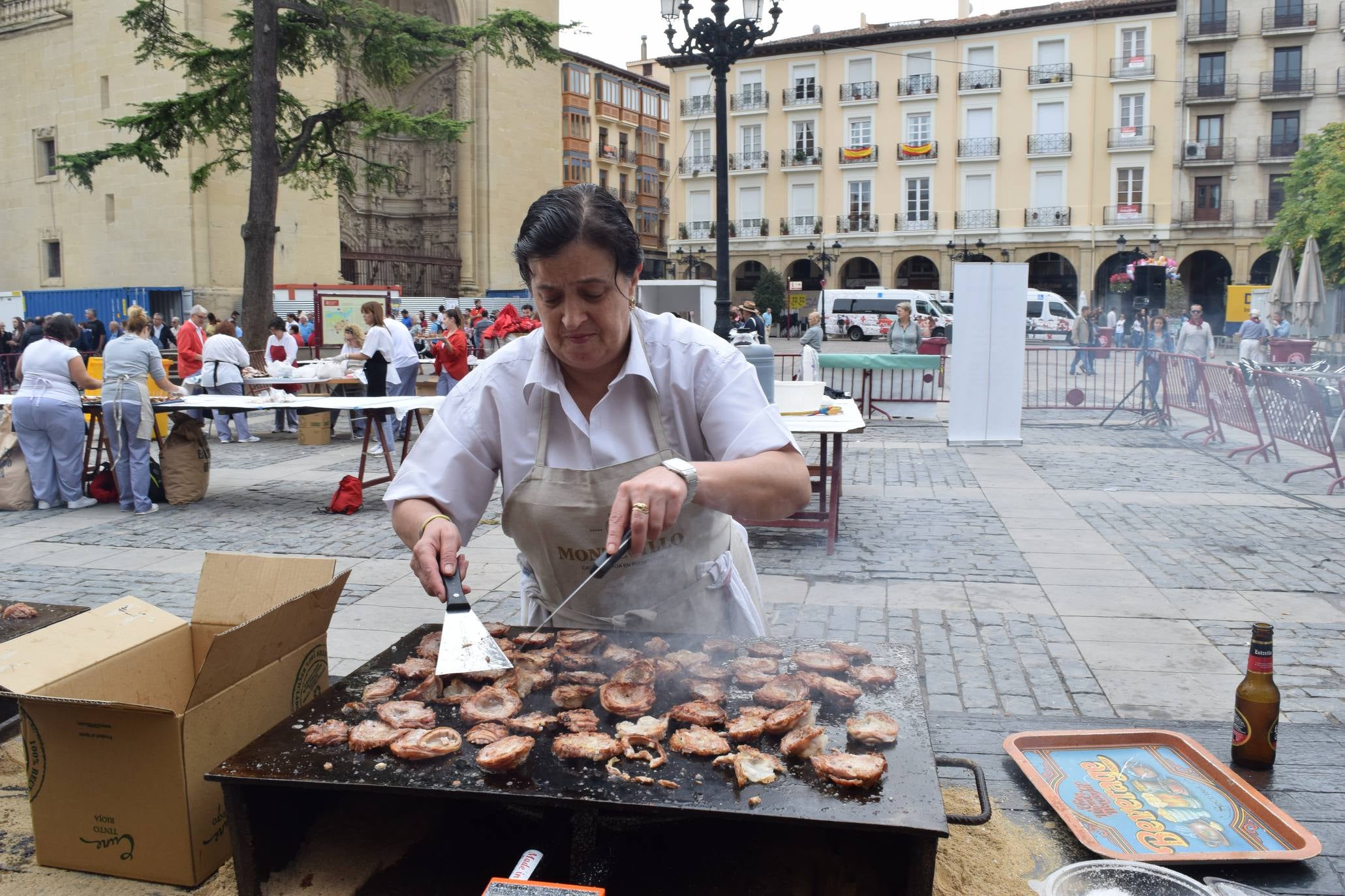 Degustación de setas y degustación de embuchados.