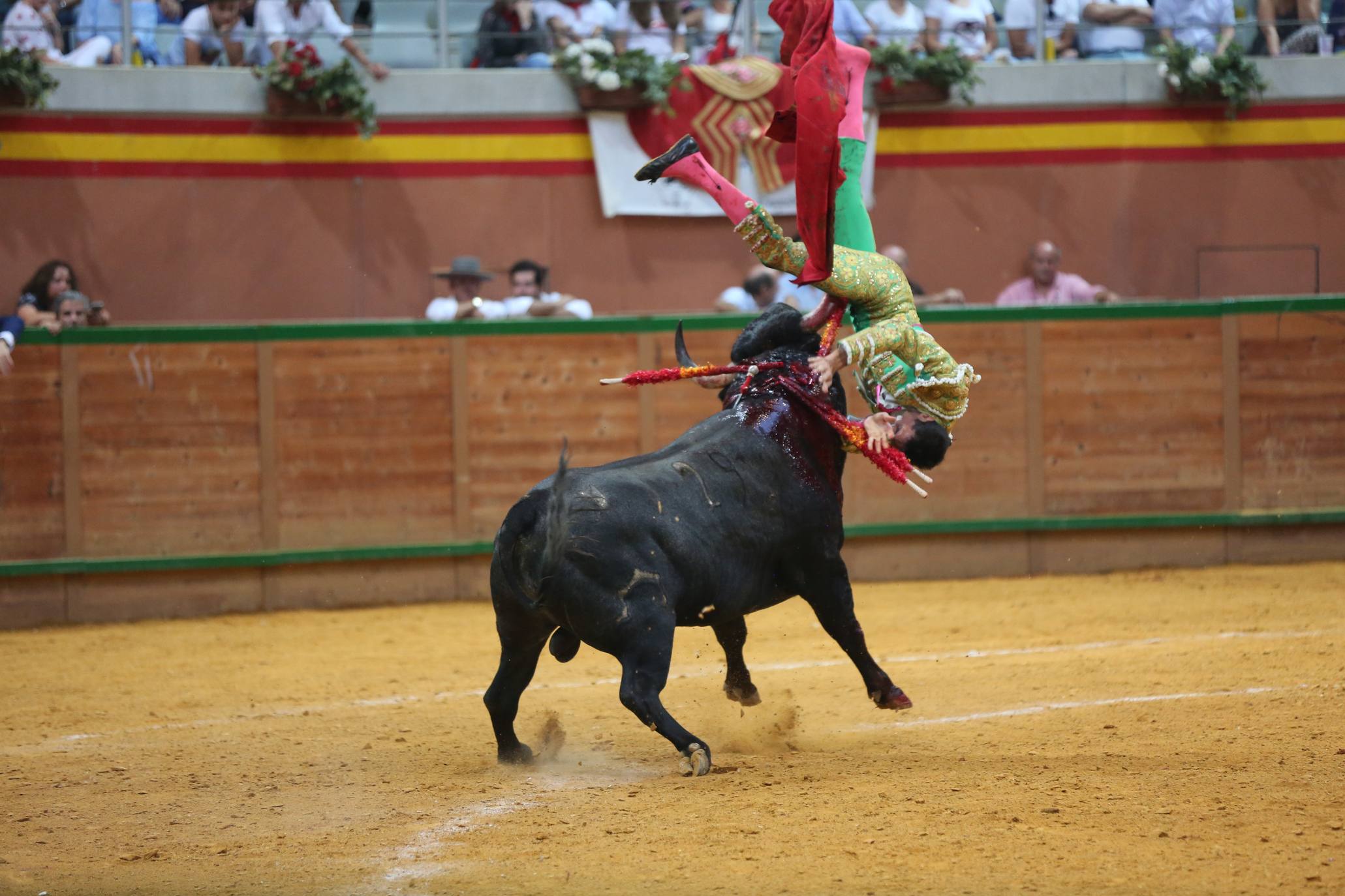 El novillero Daniel Menés ha sufrido una grave cogida. 