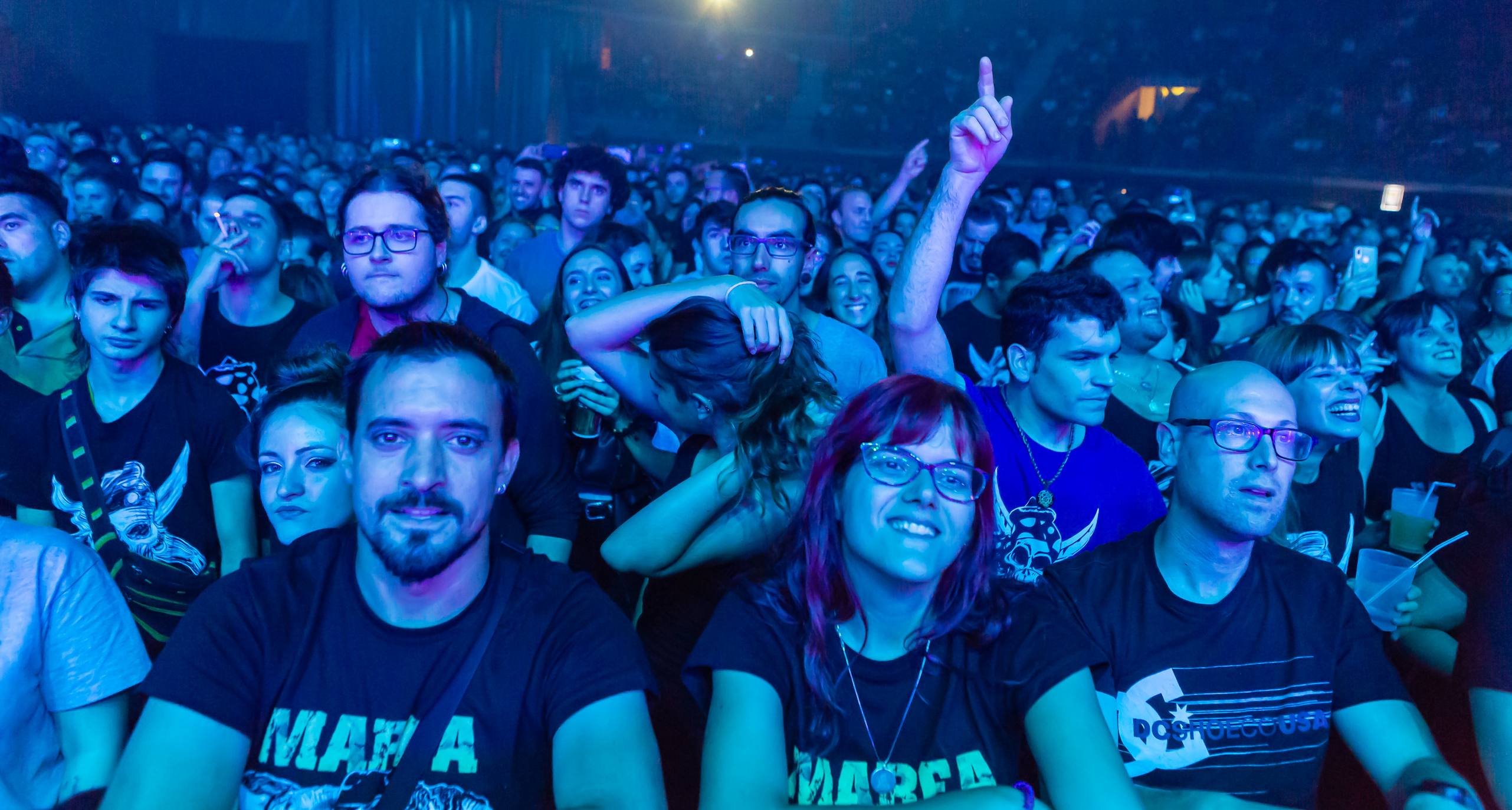 La banda navarra de Kutxi Romero llenó el Palacio de los Deportes y entusiasmó a sus fieles seguidores.