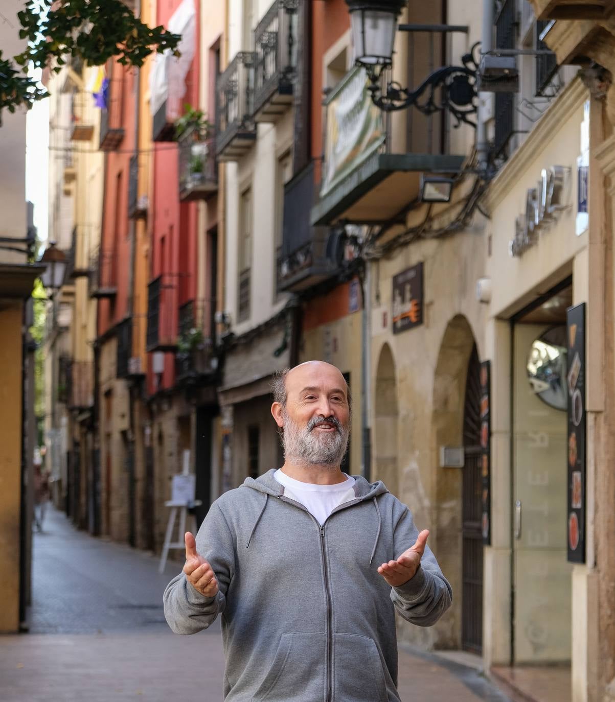 Javier Cámara rueda en Logroño su serie 'Vota Juan'