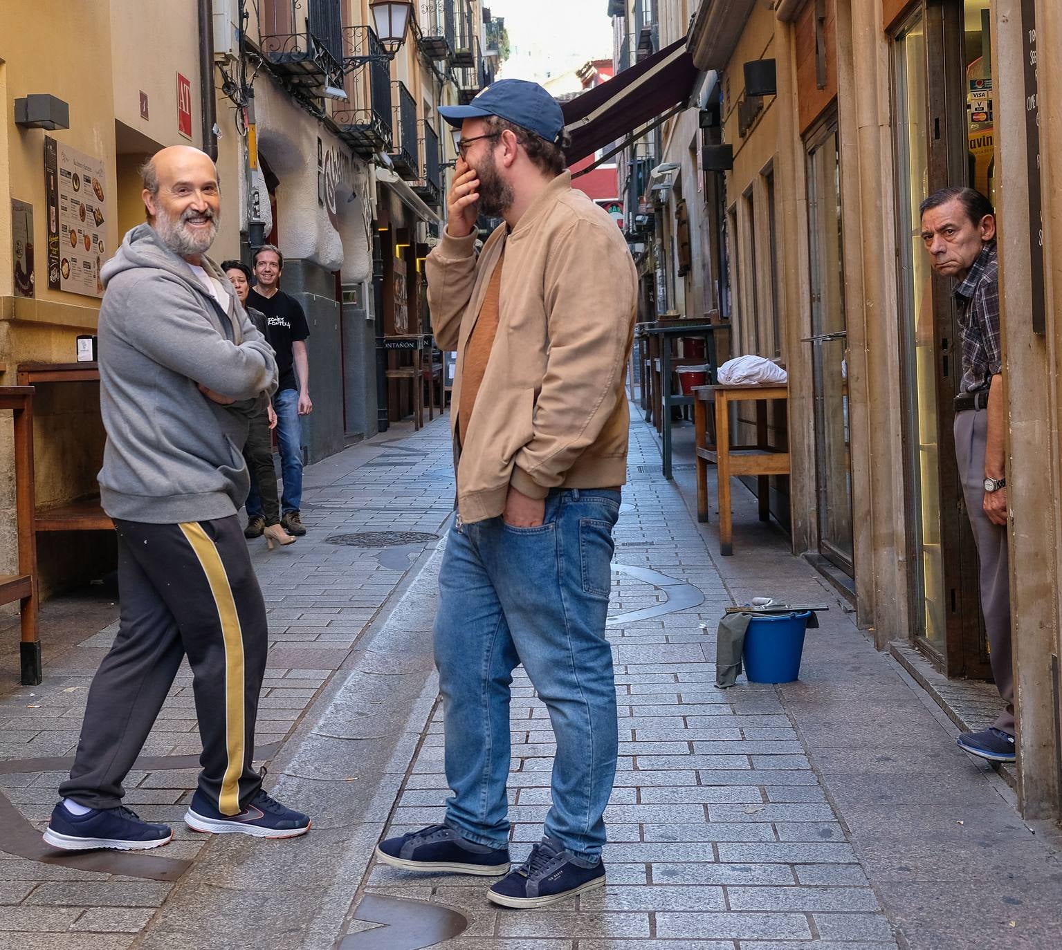 Javier Cámara rueda en Logroño su serie 'Vota Juan'