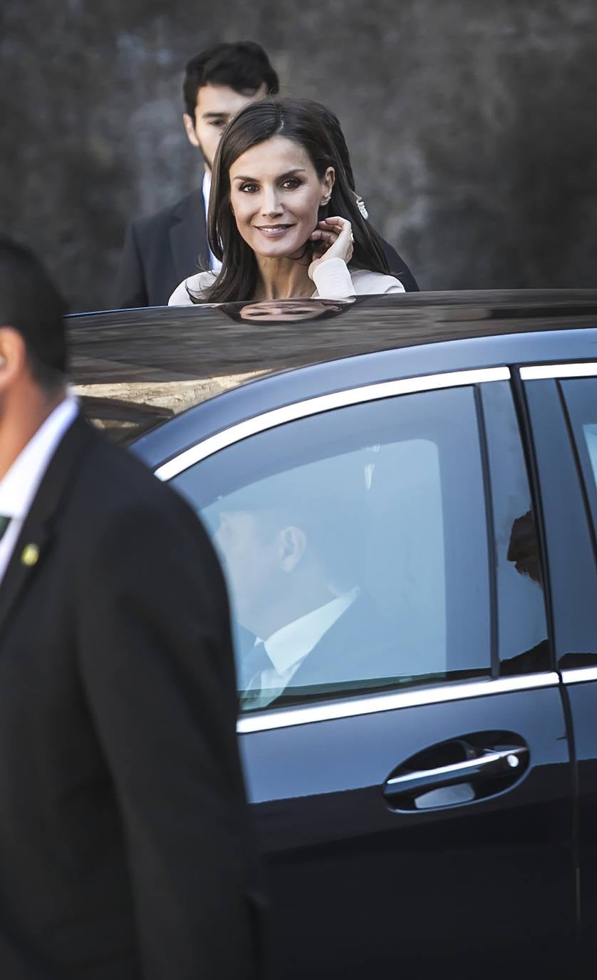 Fotos: Doña Letizia inaugura en San Millán el XIV Seminario Internacional de Lengua y Periodismo