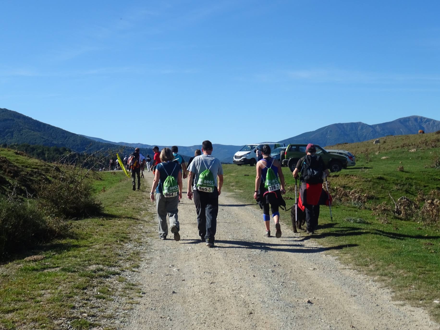 Marcha 'Caminando, ¡por la vida! celebrada en Ezcaray