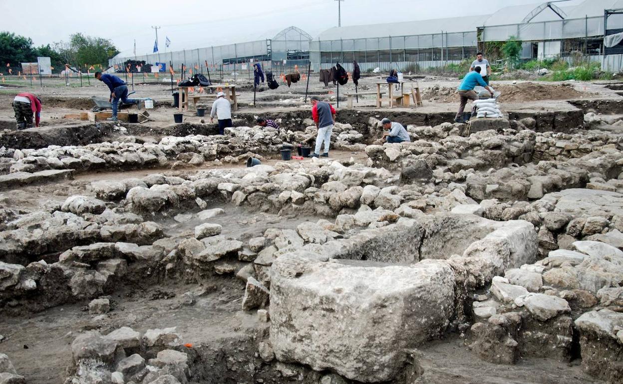 Restos arqueológicos de la 'Nueva York' de la Edad del Bronce, en Israel.