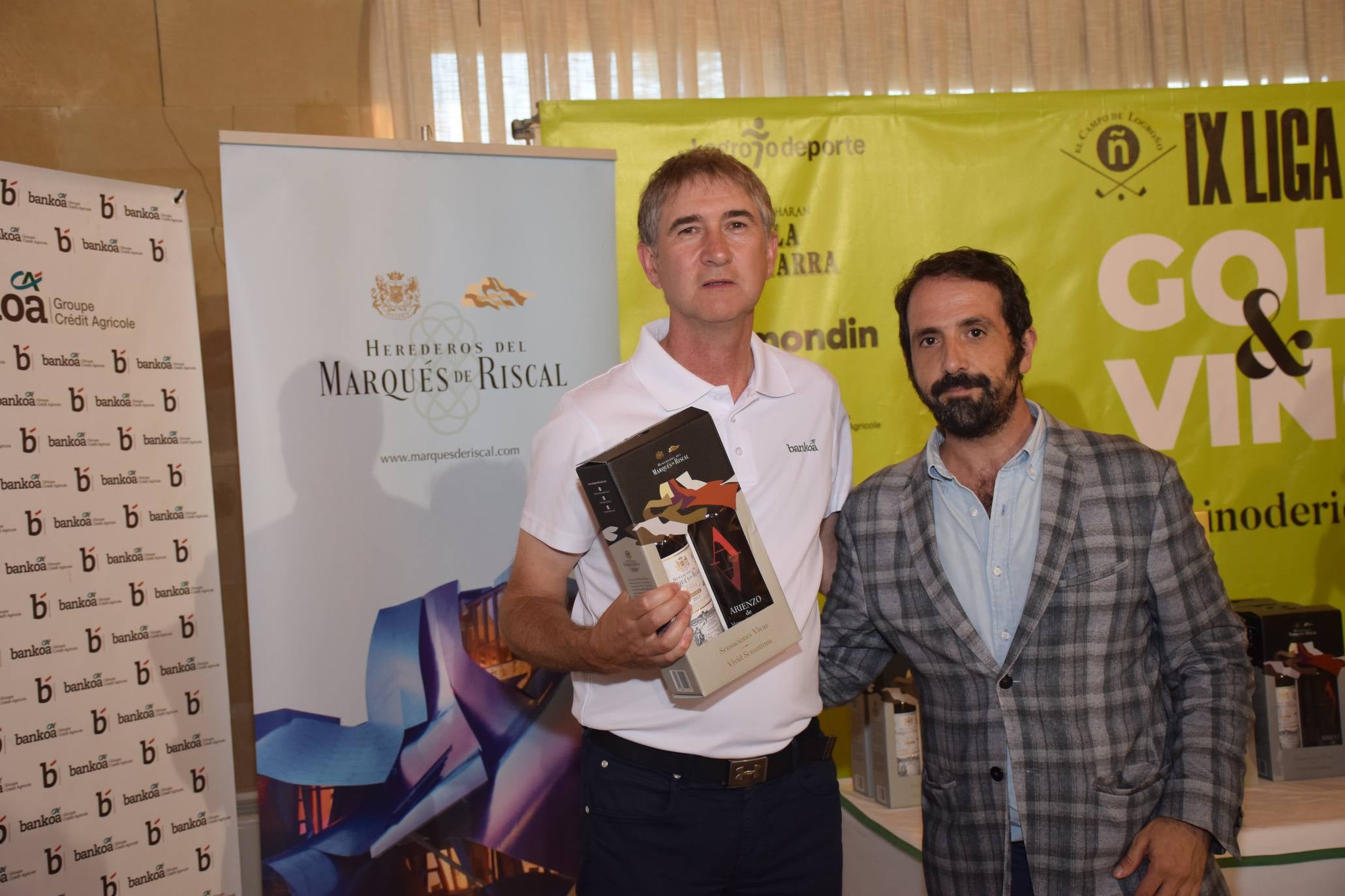 Entrega de premios del Torneo Marqués de Riscal, de la Liga de Golf y Vino de lomejordelvinoderioja.com. 