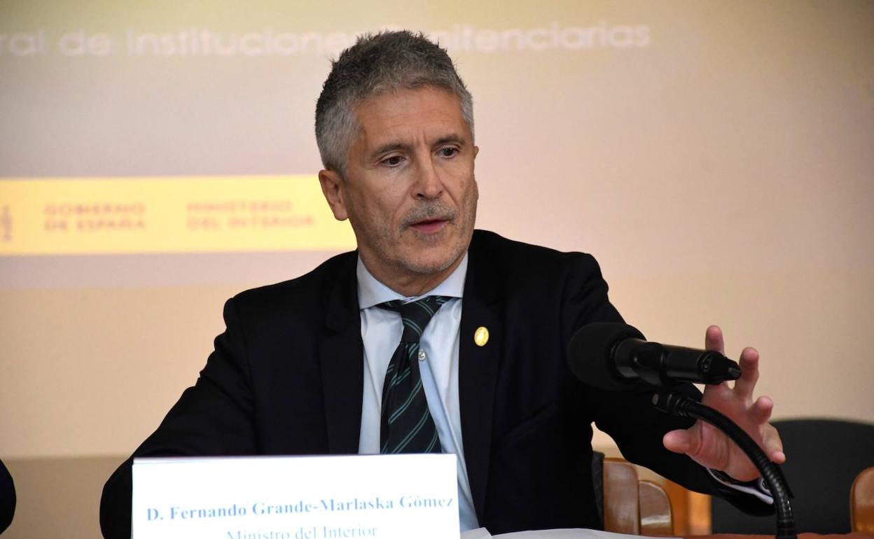 El ministro del Interior en funciones, Fernando Grande-Marlaska. 