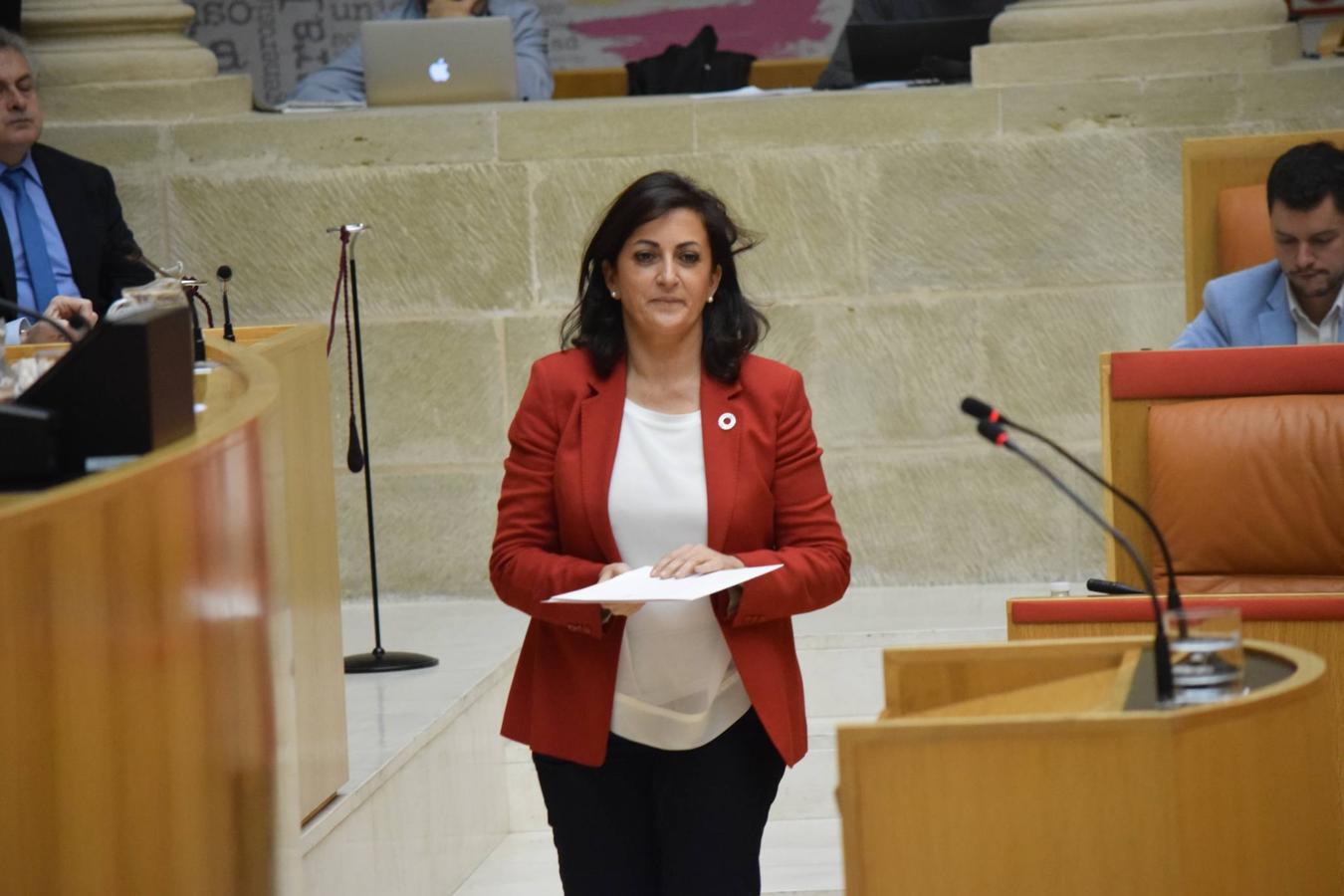 Sesión plenaria en el Parlamento de La Rioja. 