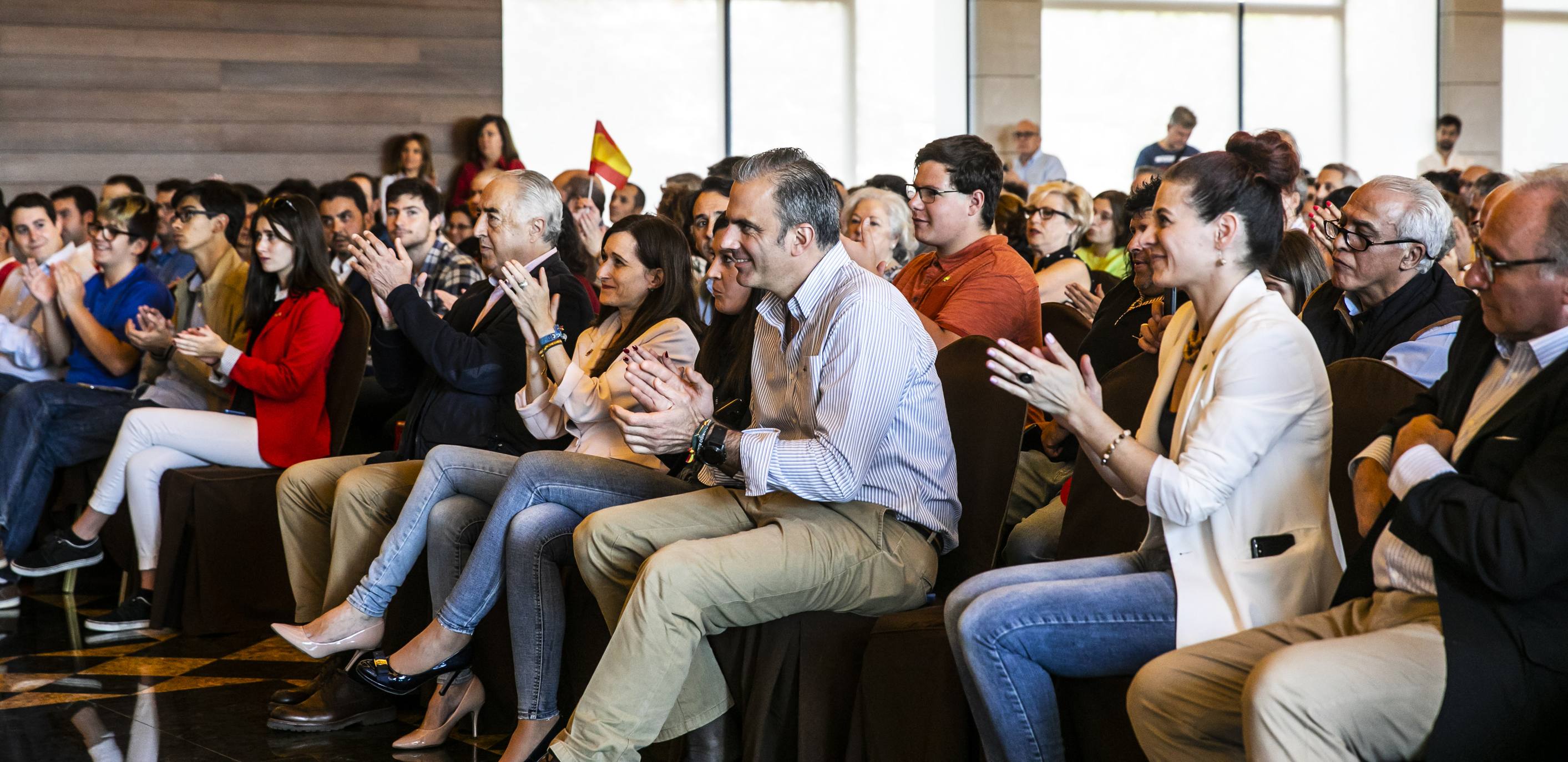 El secretario general de VOX ha intervenido en un acto público en la capital riojana. 