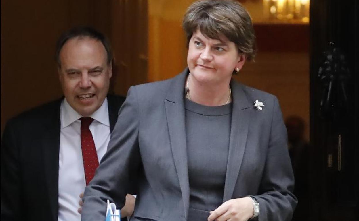 La líder del partido unionista norirlandés, Arlene Foster.