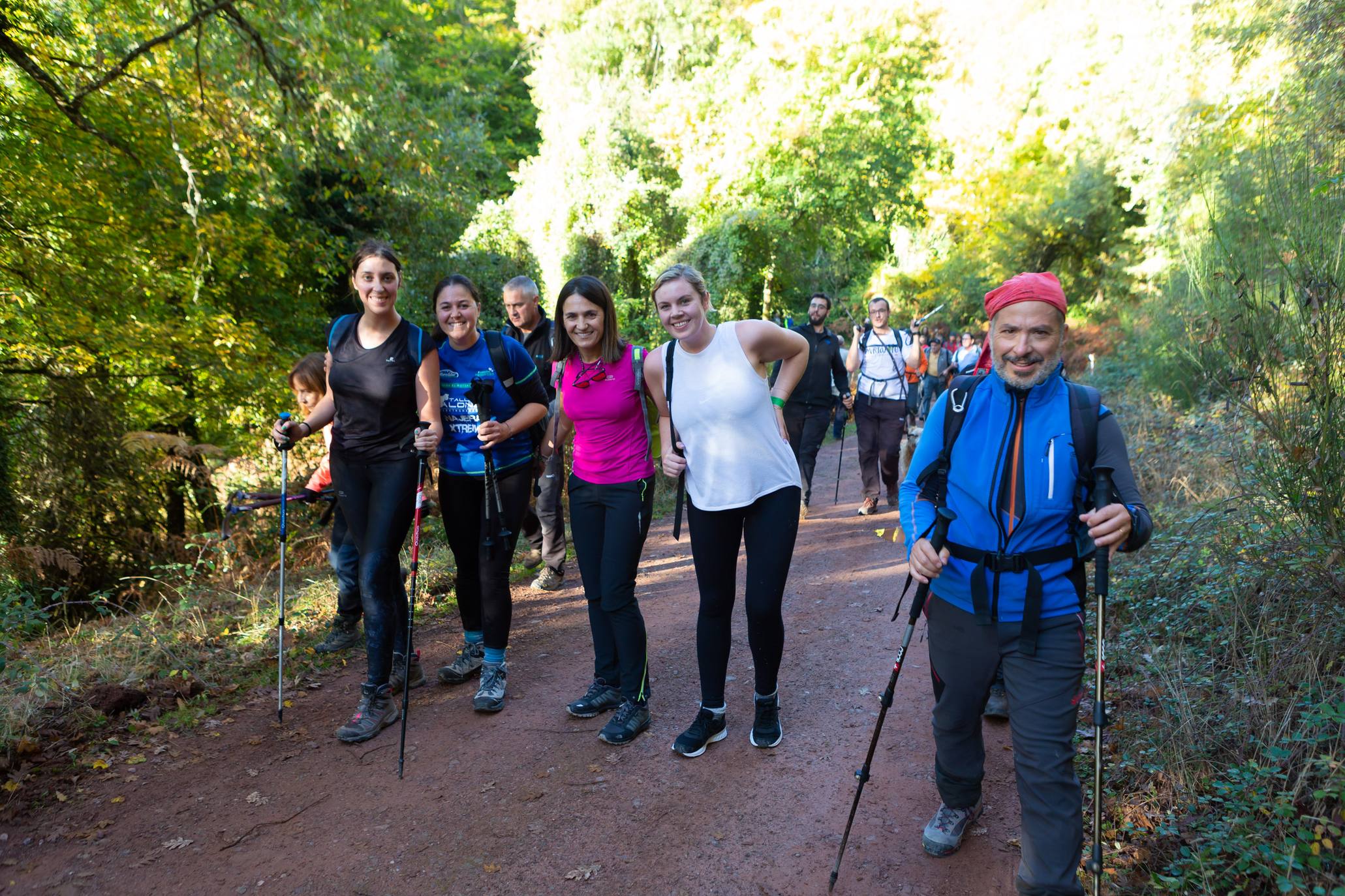 La marcha otoñal ha reunido a 450 senderistas 