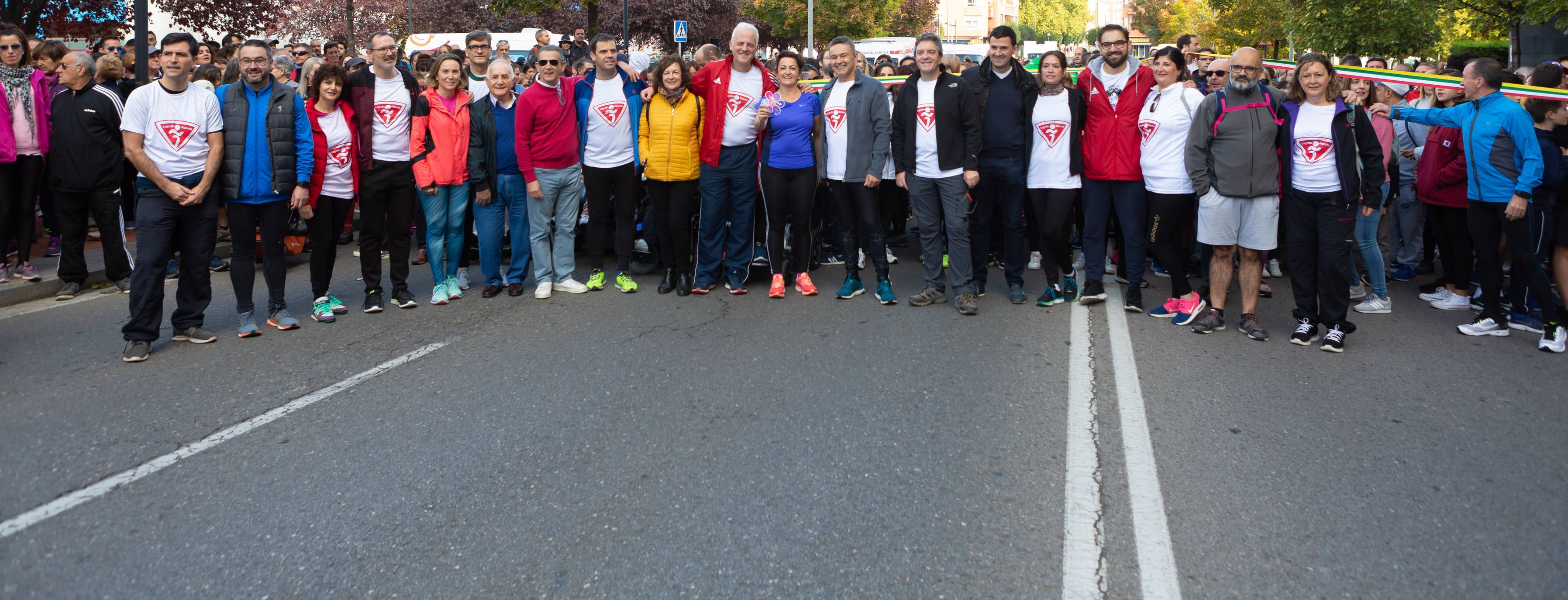 Los marchosos tienen que completar un recorrido llano de 19 kilómetros, desde la capital riojana hacia Villamediana de Iregua, Alberite y Lardero