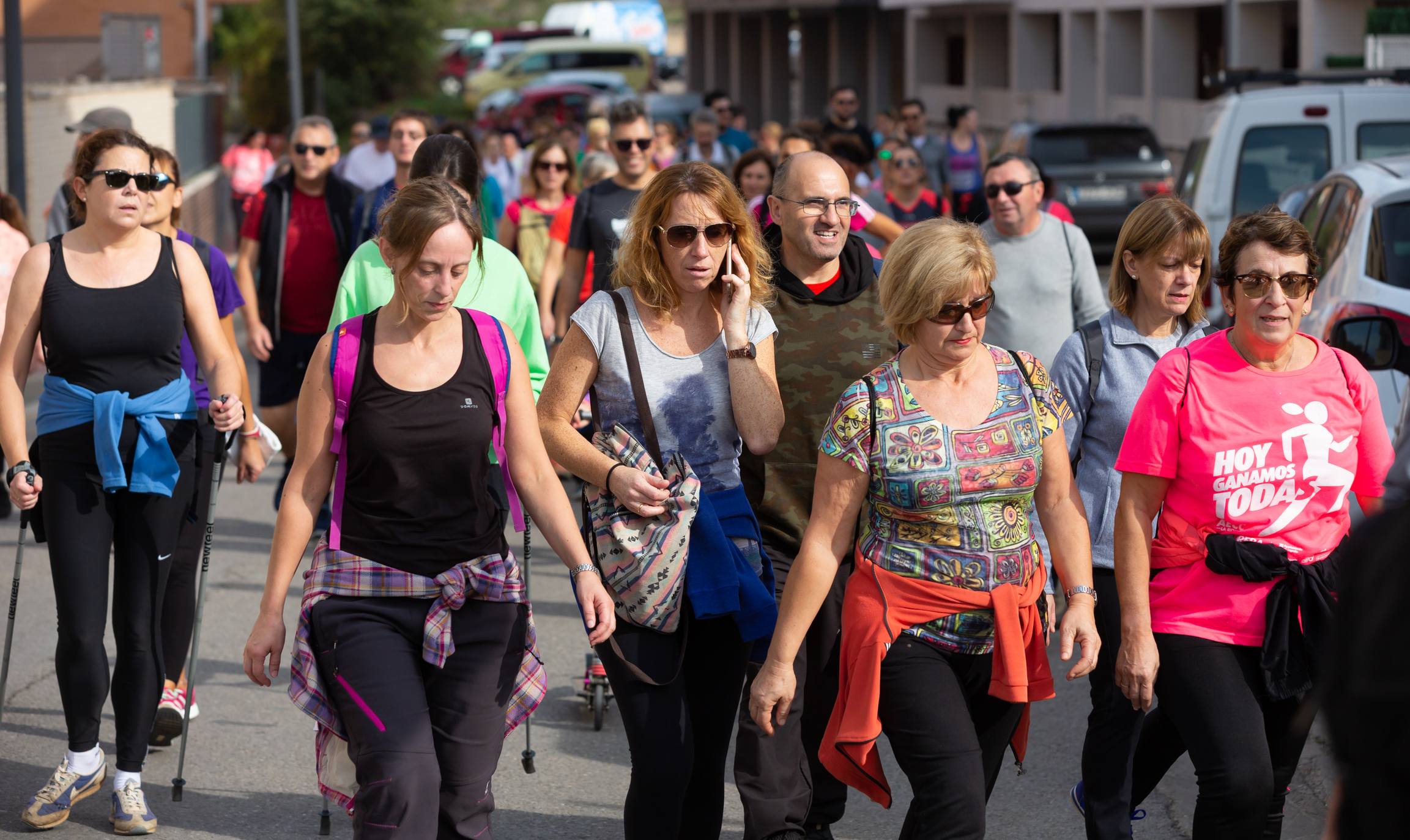 Los marchosos tienen que completar un recorrido llano de 19 kilómetros, desde la capital riojana hacia Villamediana de Iregua, Alberite y Lardero